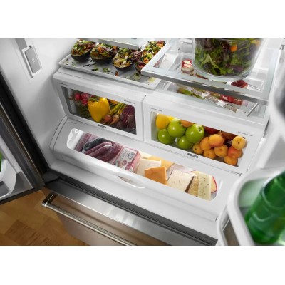 Kitchenaid KRFF302ESS 33" Standard Depth French Door Refrigerator With 22 Cu. Ft.