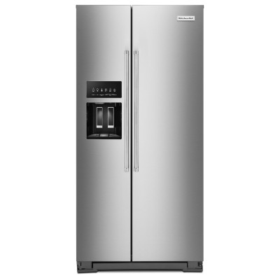 Kitchenaid KRSC703HPS 36" Side By Side Counter Depth Refrigerator With Water & Ice