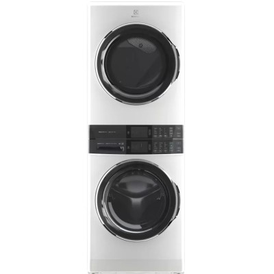 Electrolux ELTE760CAW 27" Single Unit Front Load Laundry Tower With Perfect Steam White Color