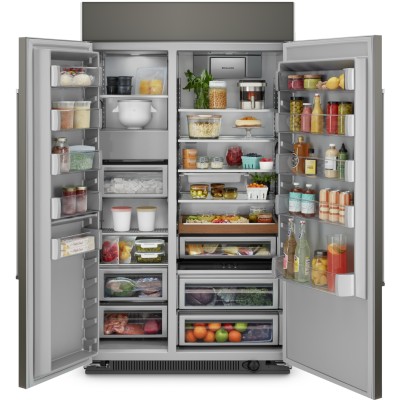 Kitchenaid KBSN708MPA 48" Built In Side By Side Refrigerator With 30 Cu. Ft. & Panel Ready