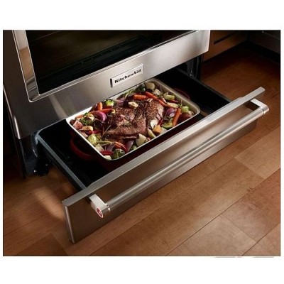 Kitchenaid YKSEB900ESS 30" Electric Convection Slide-In Range with Baking Drawer
