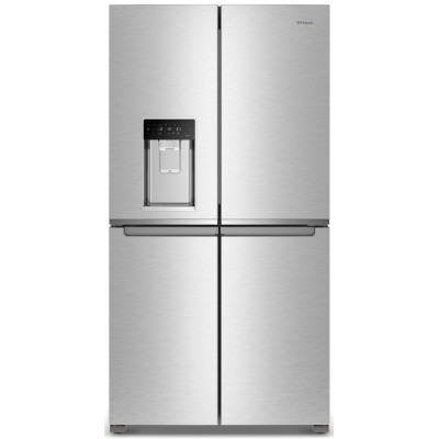 Whirlpool WRQC7836RZ 36" Counter Depth 4 Door Refrigerator With Water & Ice Maker Fingerprint Resistant Stainless Steel Color