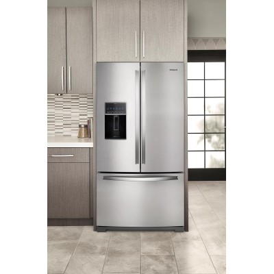 Whirlpool WRF767SDHZ 36" French Door Refrigerator With 27 Cu. Ft. Capacity Fingerprint Resistant Stainless Steel Color