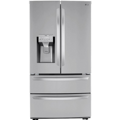 LG LRMXC2206S 36" 22 cu ft. Smart Counter Depth Double Freezer Refrigerator with Craft Ice