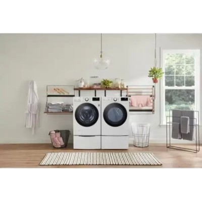 LG DLE3600W 27" Electric Dryer 7.4 cu. ft. Capacity Wi-Fi Enabled White color