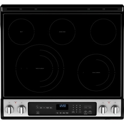Whirlpool YWEE745H0LZ 30" Slide In Electric Range With Air Fry 6.4 cu. ft. Capacity