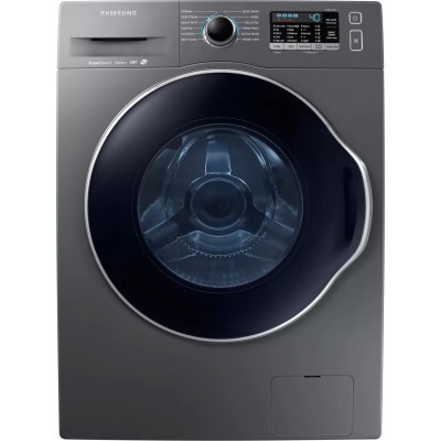 Samsung WW22K6800AX 24" Compact Front Load Washer With Steam Clean 2.6 cu. ft. Capacity Inox Grey color