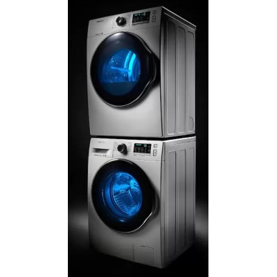 Samsung WW22K6800AX 24" Compact Front Load Washer With Steam Clean 2.6 cu. ft. Capacity Inox Grey color