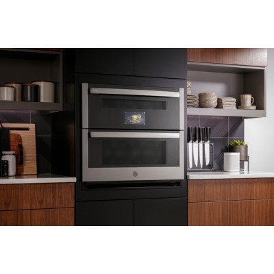 GE Profile PTS9200SNSS 30" Smart Built-In Twin Flex Convection Wall Oven Stainless Steel