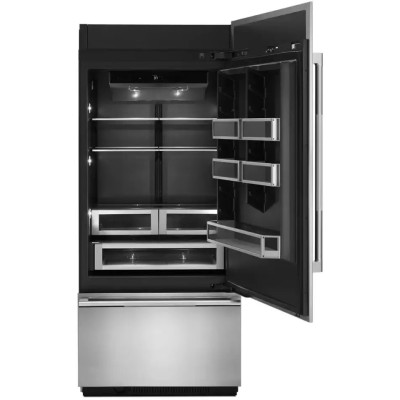 Jenn-Air JB36NXFXRE 36” Fully Integrated Built In Bottom Freezer Refrigerator Right-Hand Door Swing