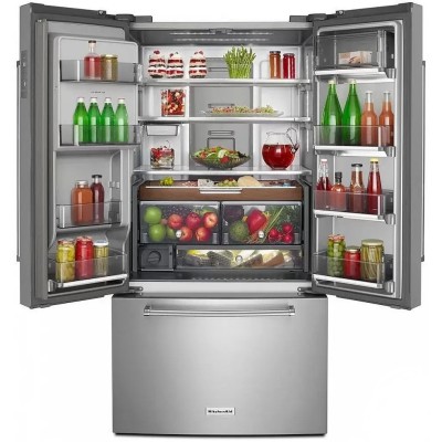 KitchenAid KRFC704FPS 36" Counter Depth French Door Refrigerator 23.8 cu. ft. Capacity