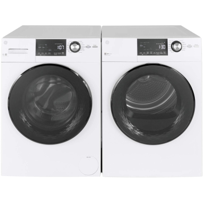 GE GFW148SSMWW 24" Steam Clean Front Load Washer With 2.8 cu. ft. Capacity White Color