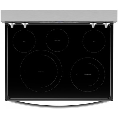 Whirlpool YWFE550S0LZ 30" Glass Top Electric Range With Air Fry & Self Clean Stainless Steel Color