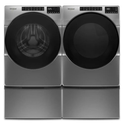 Whirlpool WFW5605MC 27" Steam Clean Front Load Washer With 5.2 cu. ft. Capacity Chrome Shadow Color