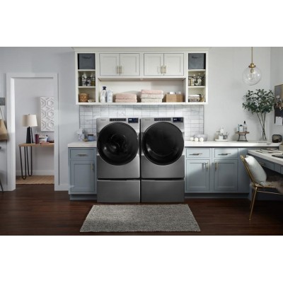 Whirlpool WFW5605MC 27" Steam Clean Front Load Washer With 5.2 cu. ft. Capacity Chrome Shadow Color